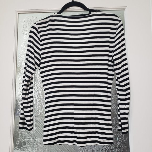 Black & White Stripped Shirt - Picture 2 of 3